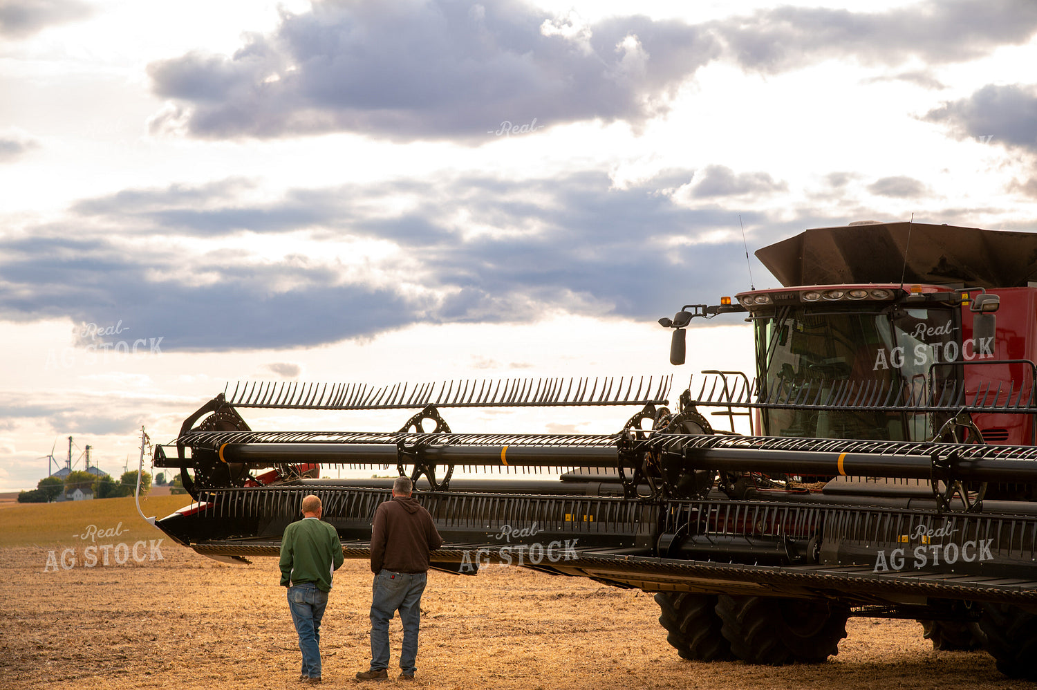 Farmer Walking in Bean Field 25675