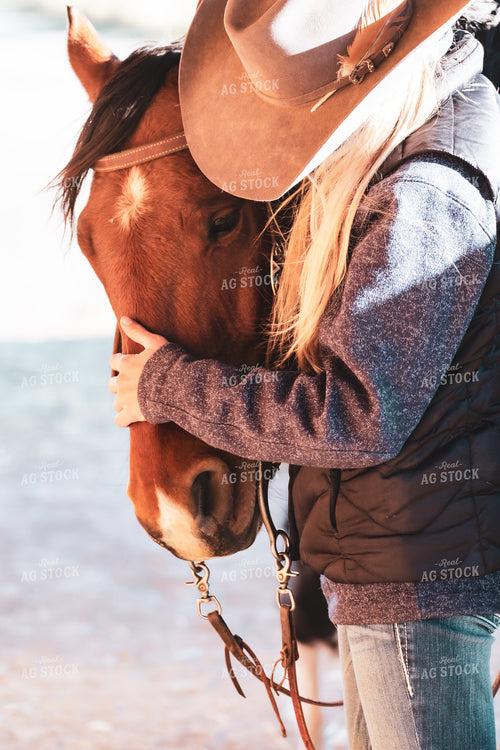 Female Rancher with Horse 163012