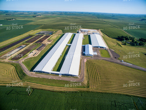 Aerial of Cattle Barns 250110