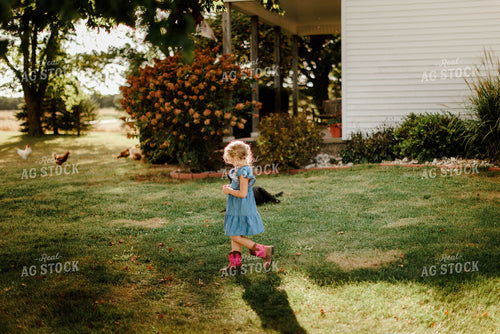 Farm Kid Playing Outside 9358