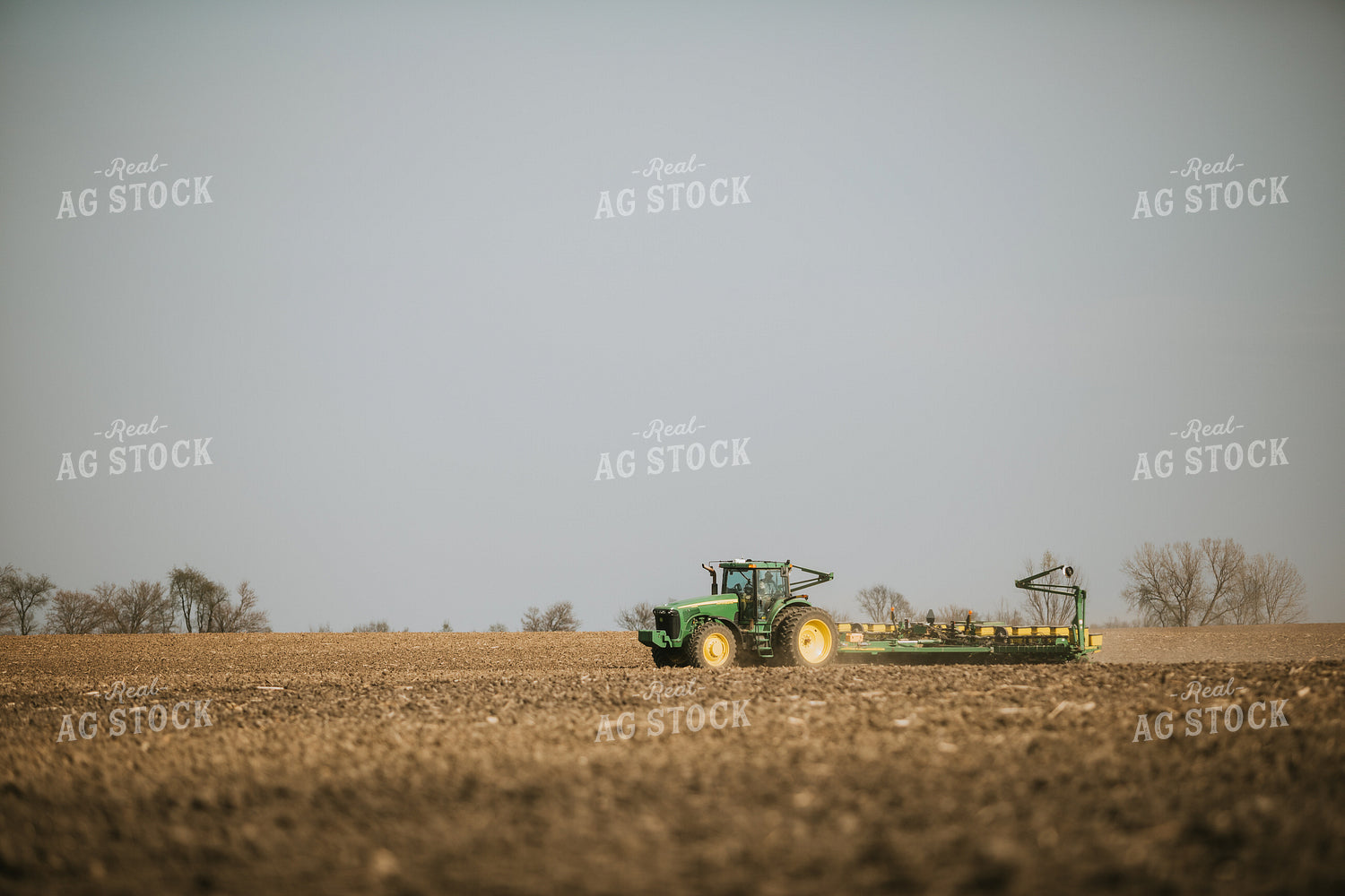 Planting with Tractor and Planter 5476