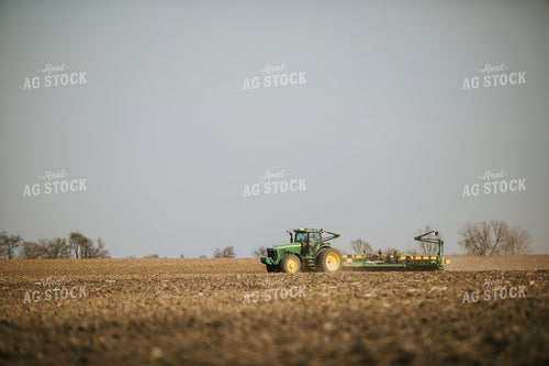 Planting with Tractor and Planter 5476