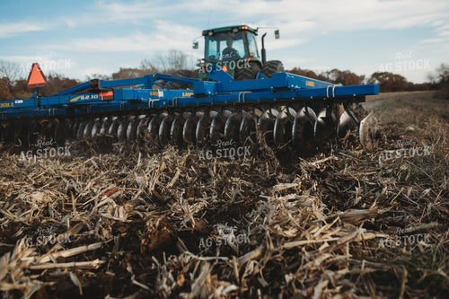 Close Up of Disking Corn Field 3625