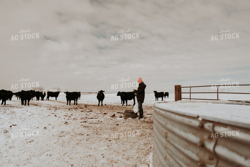 Female Rancher Feeding Supplements 61208