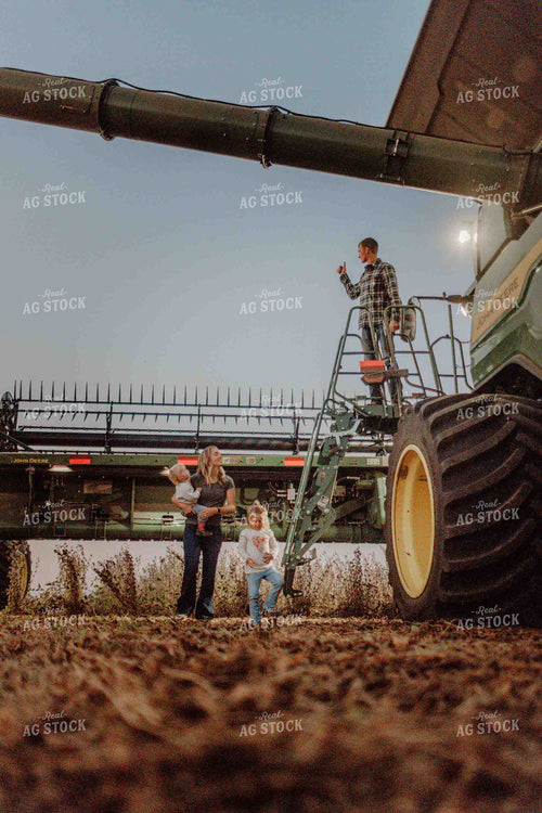 Farm Family Going for a Ride at Harvest 9290