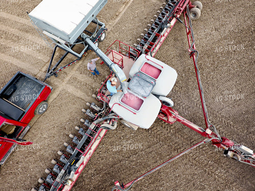 Farmer Filling Up Planter 100007