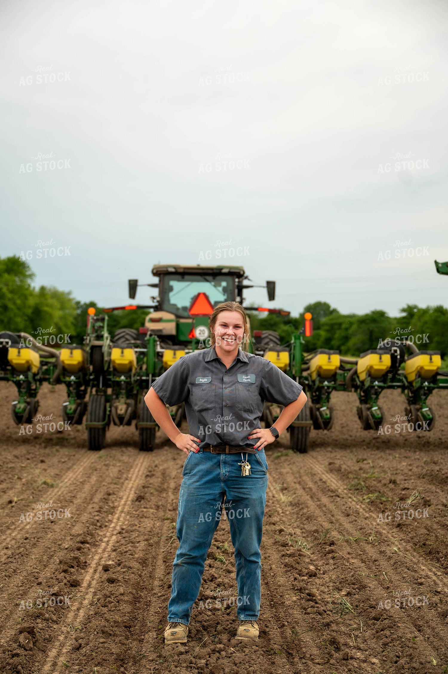 Female Farmer by Planter 115701