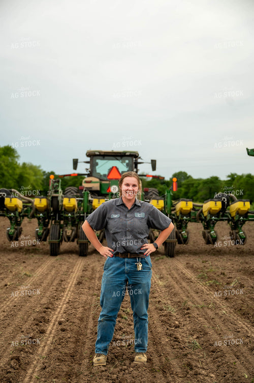 Female Farmer by Planter 115701