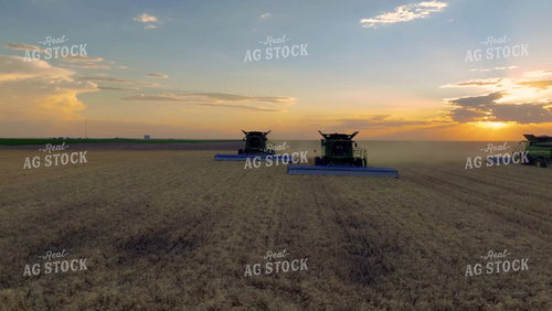 Aerial of Wheat Harvest 199019