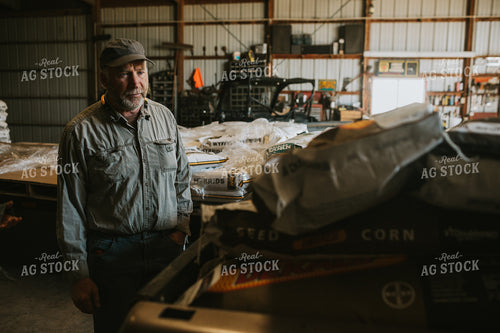Farmer Loading Seed Bags 4083