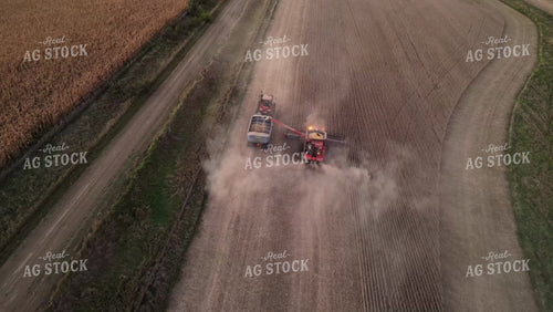 Aerial of Soybean Harvest 268040