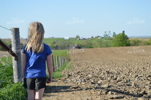 Farm Kid Watching Planter 206087