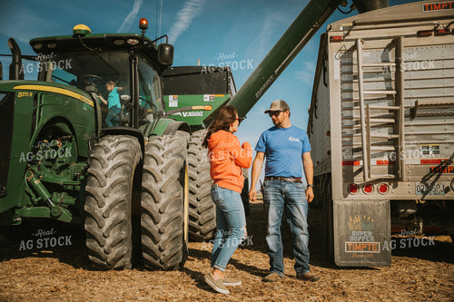 Farmers Talking in Field 7063