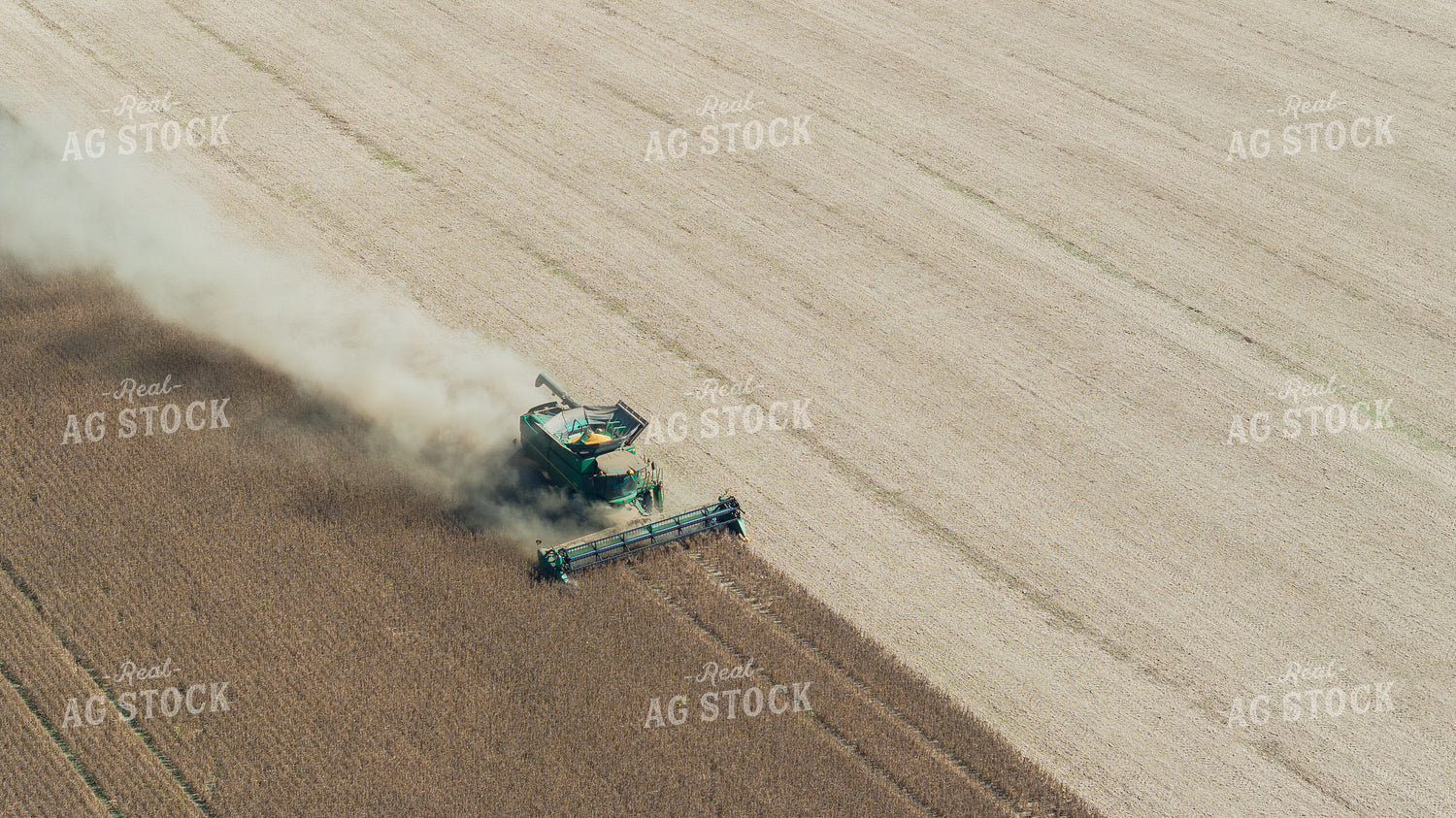 Aerial of Soybean Harvest 295038