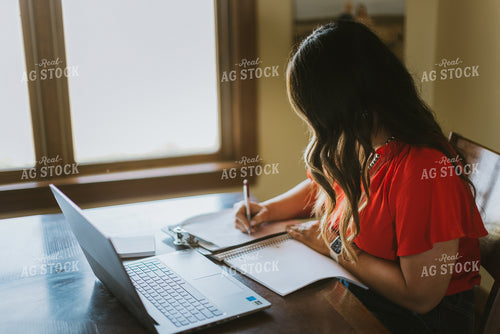 Female Farmer on Computer 8104