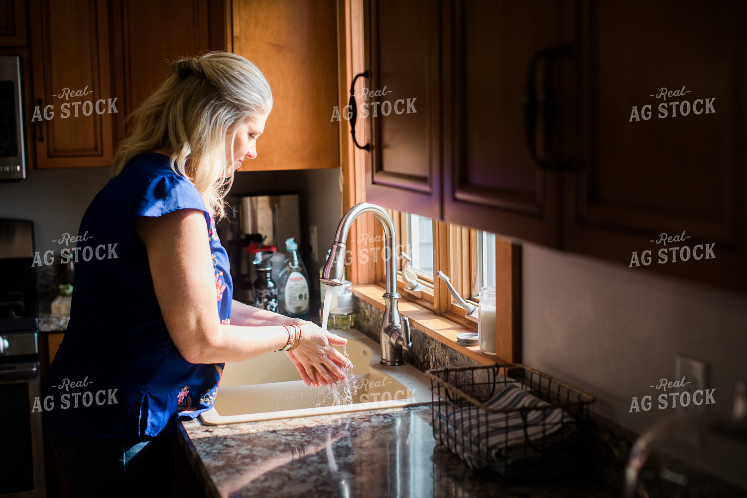 Farm Wife at Kitchen Sink 4407
