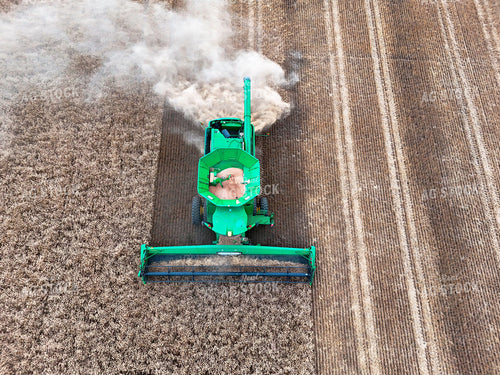 Aerial of Harvesting Wheat 239595