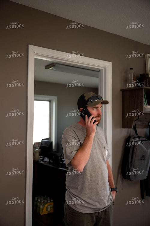 Farmer Talking on Phone 115529