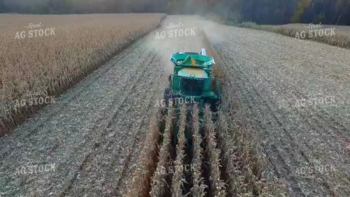 Aerial of Corn Harvest 250027