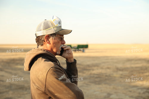 Farmer Talking on Phone 114105