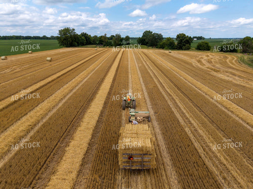 Baling Square Hay Bales 115811