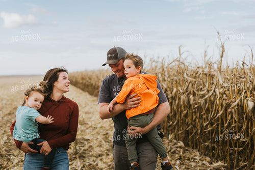 Farm Family in Field 8532