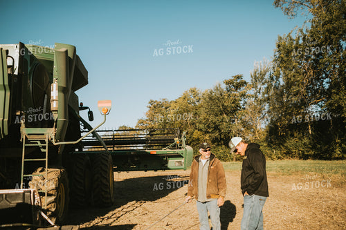 Farmers Talking in Soybean Field 5209