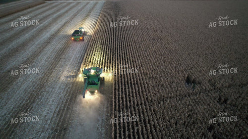 Aerial of Corn Harvest 65565