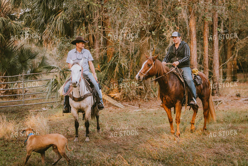 Ranchers on Horses 7293