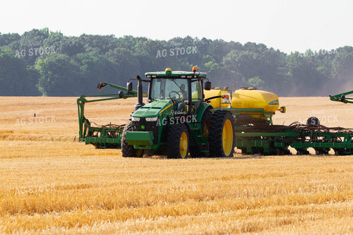 Planter Planting into Harvested Wheat 79098