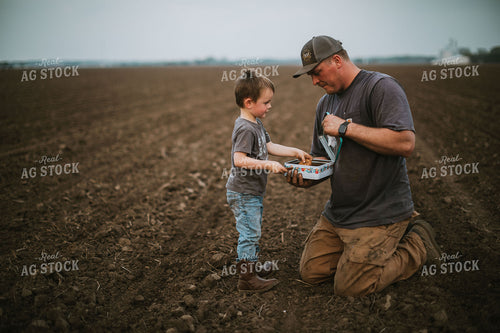 Farm Kid Bringing Farmer Cookie Tin 5680