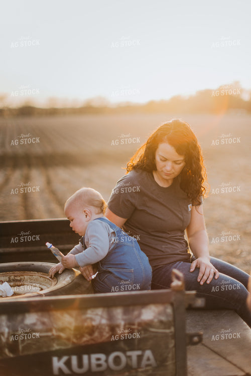 Farm Kid in the Back of Side by Side 7458
