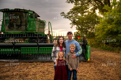 Farm Family by Combine 115395