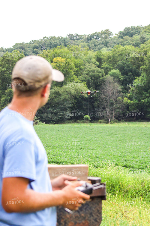 Farmer Holding Drone Remote 101018