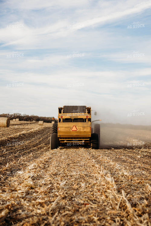 Baling Corn Stalks 152068