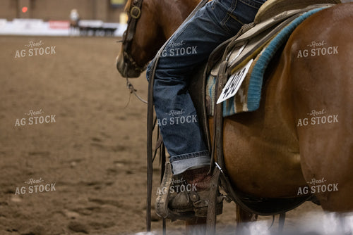 Cowboy with Foot in Stirrup 99030