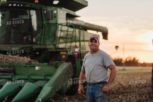 Farmer in Corn Field 115039