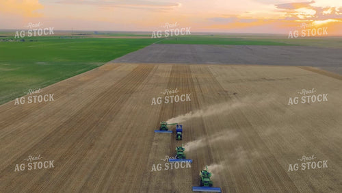 Aerial of Wheat Harvest 199021