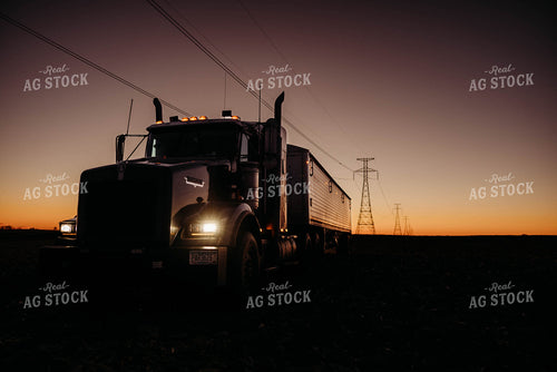 Semi Truck in Field 152109