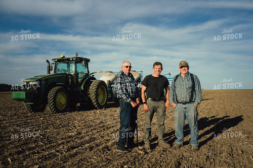 3 Generations of Farmers in Field at Planting 4221