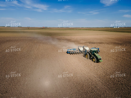 Planting on a Sunny Day Drone Photo 4260