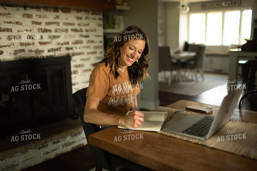 Woman Writing in Notebook 5943