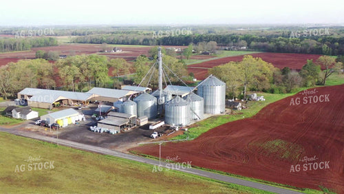 Aerial of Farmstead and Red Soil 79455