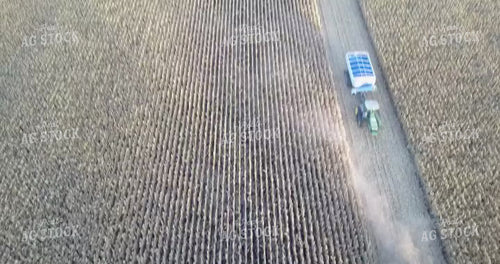 Overhead of Corn Harvest 250002