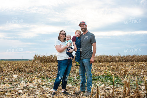 Farm Family in Field 129057