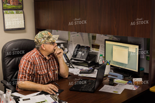 Retailer Working in Office 8070