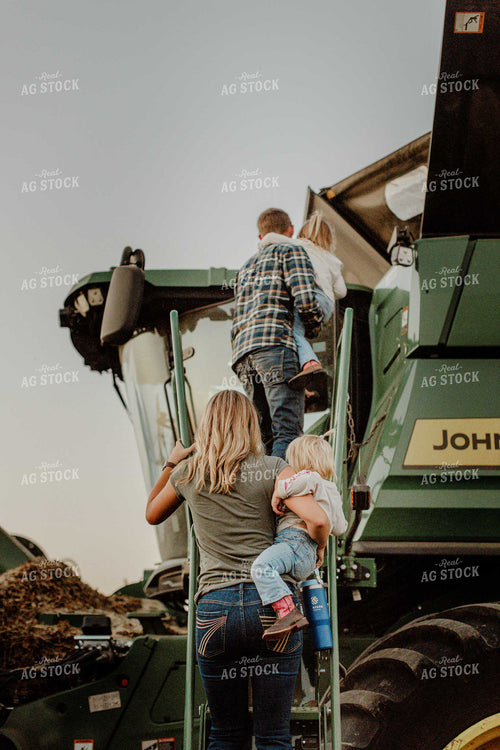 Farm Family Going for a Ride at Harvest 9284