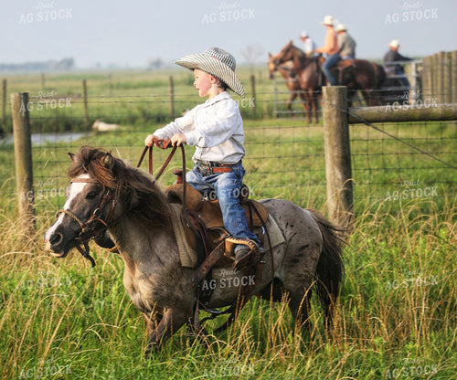 Ranch Kid on Pony 210002