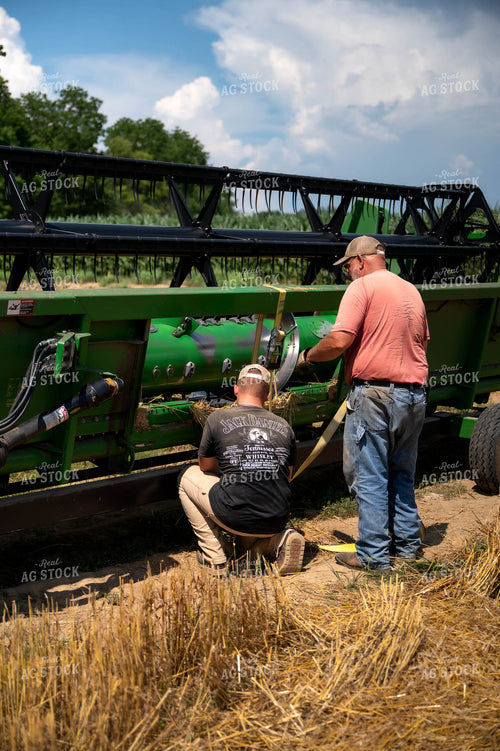 Farmers Transporting Corn Head 115828
