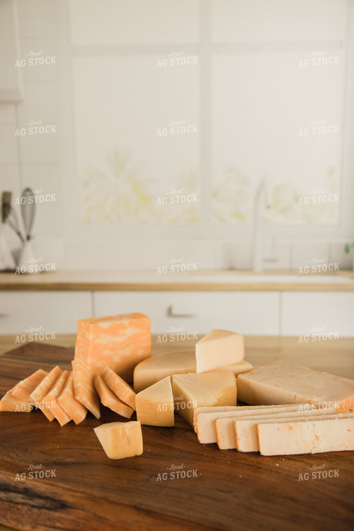 Cheese on Block on Kitchen Countertop 67336